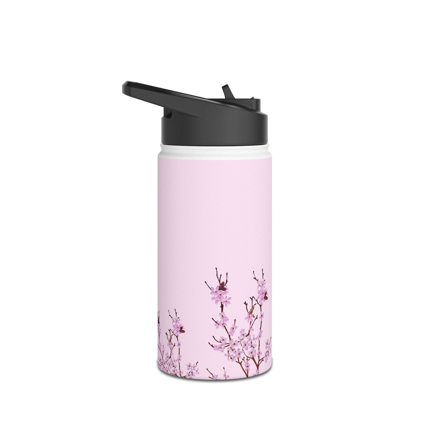 Water Bottle - Cherry Blossom Pink Design