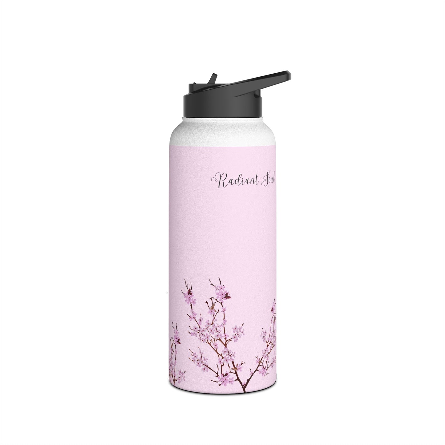 Water Bottle - Cherry Blossom Pink Design