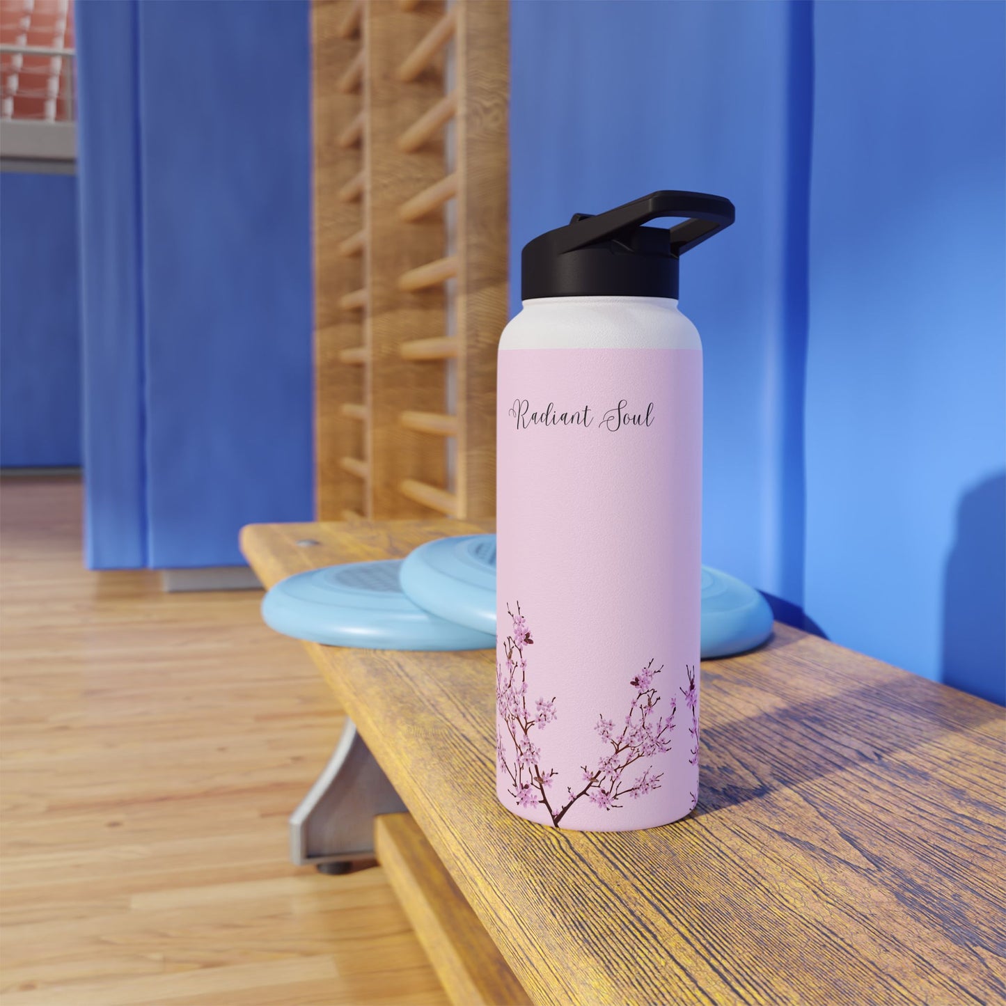 Water Bottle - Cherry Blossom Pink Design