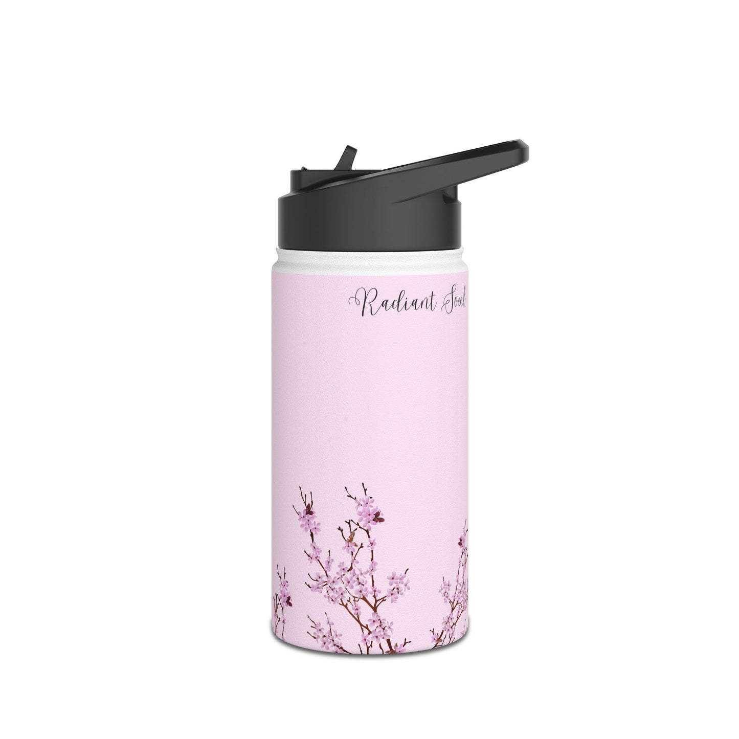 Water Bottle - Cherry Blossom Pink Design